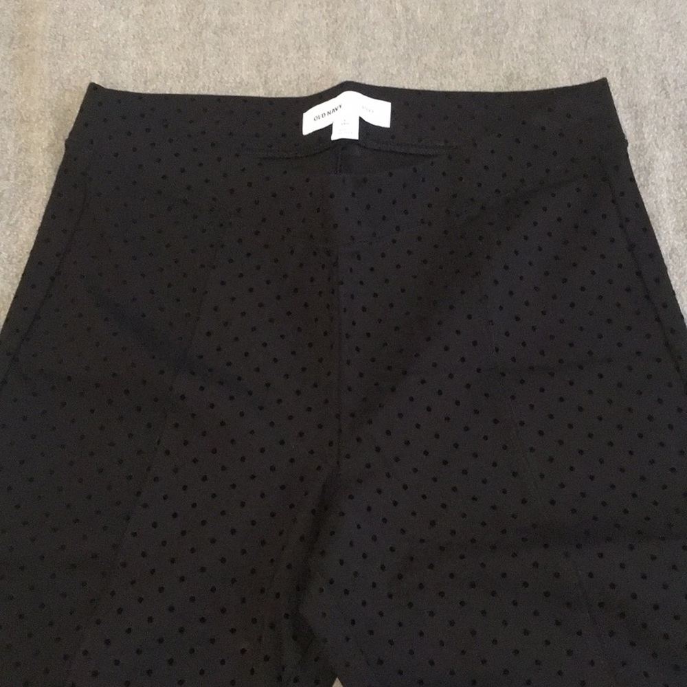 Black polka dot Stevie Pant Size L Tall